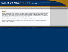 Tablet Screenshot of californiacarbon.com